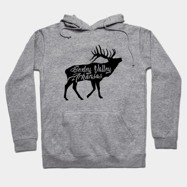 Ponca Arkansas Elk Design Hoodie by Arkansas Shop